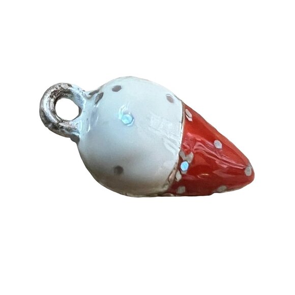 Ice Cream Cone Charm 0.75" for Crafting Jewelry Necklace Bracelet - Picture 1 of 6